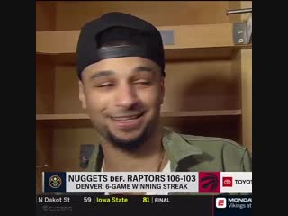 Jamal murray on nikola jokic