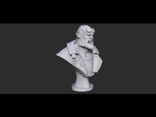 Hellboy high poly model by aleksandr artamonov