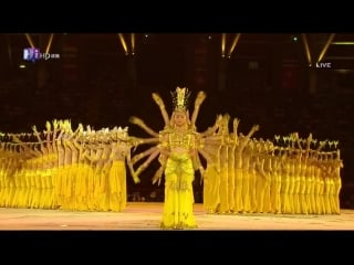 Chinese hearing impaired dancers thousand hand bodhisattva