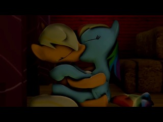 My Little Pony Applejack Porn - Applejack and rainbow dash kiss 18+ porn video on BrownPorn