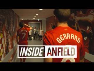 Inside anfield liverpool 4 3 real madrid | carlos & figo in new look tunnel | legends edition