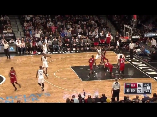 Caris levert with the mean crossover before splashing the 3