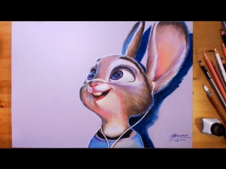 Zootopia, judy hopps speed drawing drawholic