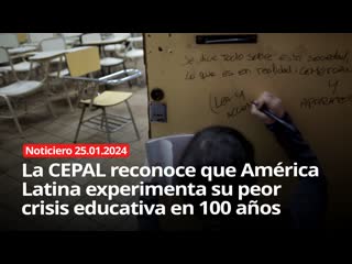 La cepal reconoce que américa latina experimenta su peor crisis educativa en 100 años noticiero rt 25 01 2024