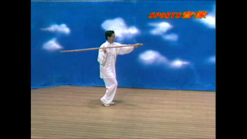 Син и цюань с ди гоюном форма "5 элементов" с шестом