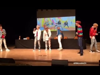 170930 bts playing game at myeongdong fansign fancam