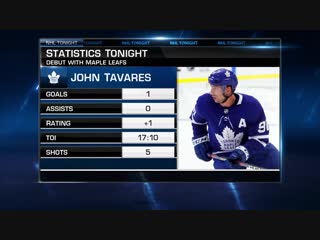 Nhl tonight tavares' leafs debut oct 3, 2018