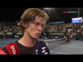 Andrey rublev | australian open 2018 | day 3