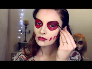 Female titan (porn on titan) makeup tranformation cosplay tutorial