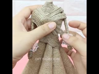 5 beautiful jute craft doll how to decorate doll from jute rope