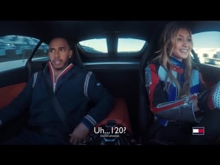 Lewis hamilton gigi hadid driving school