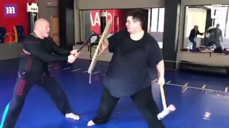 Russian mma fighter nicknamed mad max accidentally stabs his training partner with an axe daily mail online