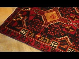 Vintage iranian carpet baluchi rugs antique classic car 298 mp4