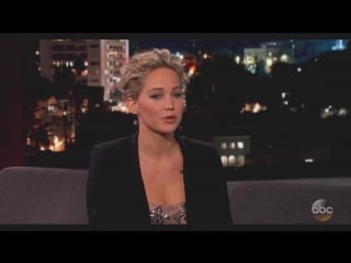 Дженнифер лоуренс (jennifer lawrence) на шоу джимми киммела «jimmy kimmel live!» английский язык