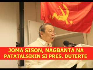 Cpp founder joma sison, nagbanta kay pangulong duterte