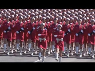 China 60th anniversary military parade chinese female soldiers [hd]