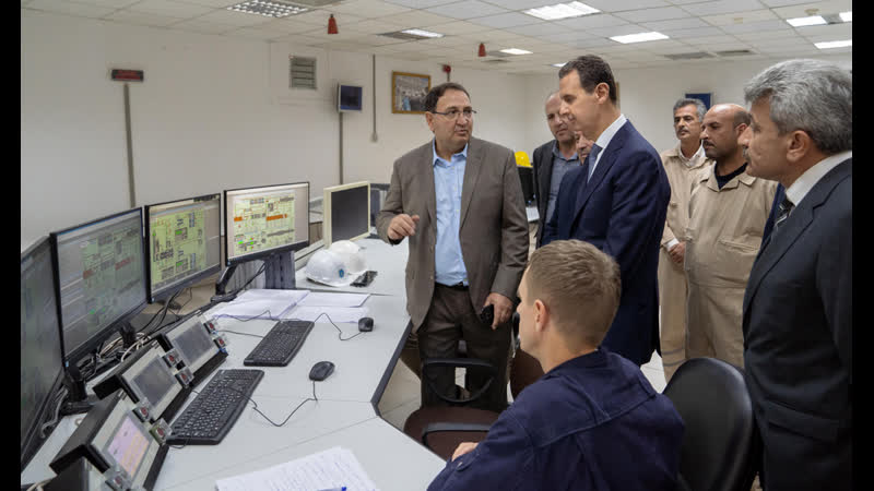 الفيديو الكامل لزيارة الرئيس الأسد إلى معمل غاز جنوب المنطقة الوسطى