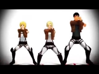 【進撃のmmd】pomp and circumstance【mikasa & annie】