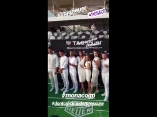 Bhbr bella hadid e tom brady no evento da tag heuer em monaco 26 de maio de 2018