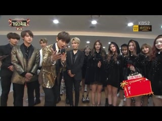 [interview] 161229 bts & twice waiting room @ kbs gayo daechukjae 2016