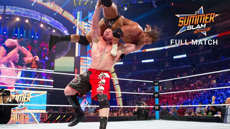 (wwe mania) summer slam 2012 brock lesnar vs triple h