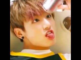 The way jungkook being so cute, looked extra adorable squishy with fluffy hair in here is giving me the most softie uwu chills