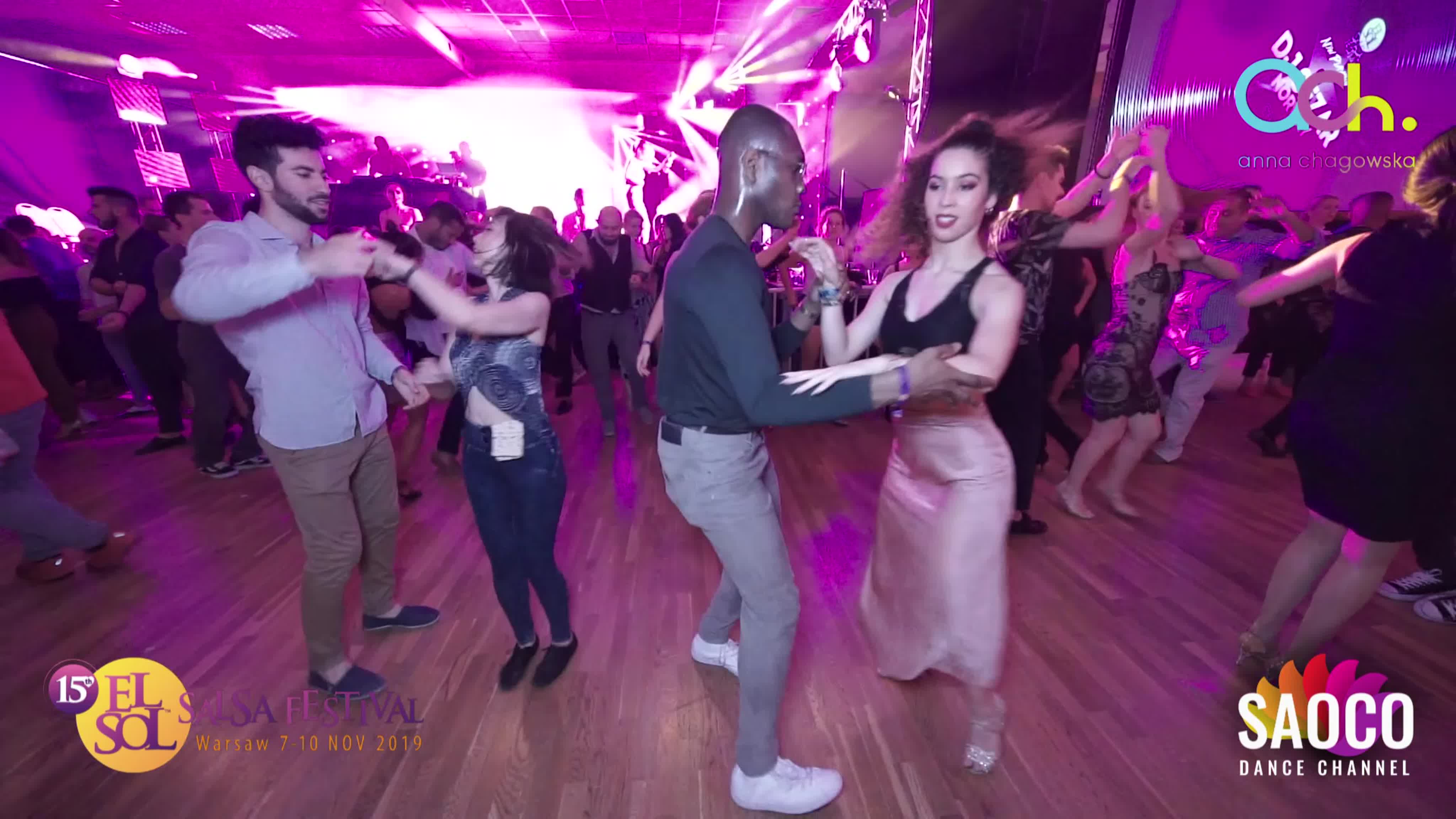 Dammy oni and sofia ferreira salsa dancing at el sol warsaw salsa festival  2019, friday