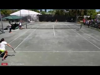 The practice of genie bouchard and madison keys charleston