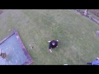 Смешная неудача с дроном! \ drone footage funny fail