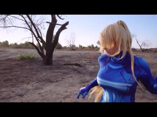 Samus aran (metroid) the story you never knew amiibo hunting in latex cosplay screen team