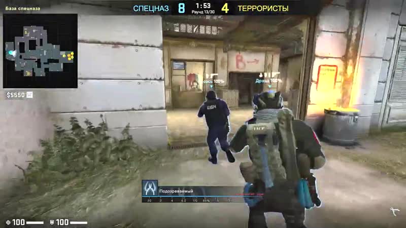 [drushlaktv] патруль в кс го читер со скинами минус нож!