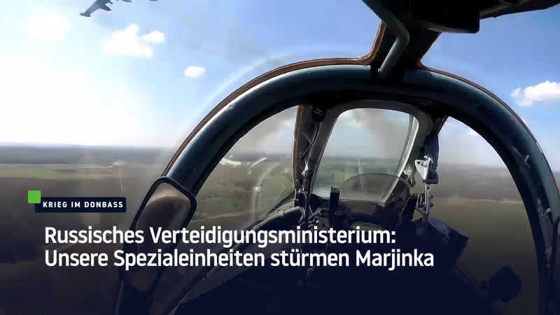 Russisches verteidigungsministerium unsere spezialeinheiten stürmen marjinka