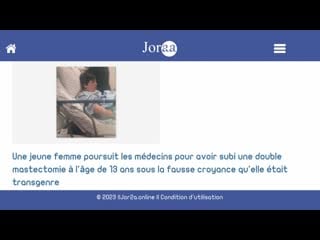 Une jeune femme poursuit les médecins pour avoir subi une double mastectomie à l'âge de 13 ans