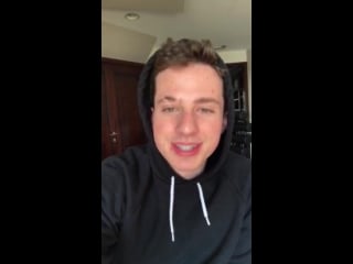 Charlie puth saying hello to users