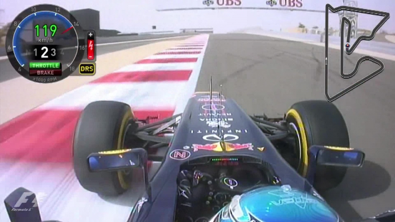F1 2012 bahrain gp sebastian vettel onboard pole position lap