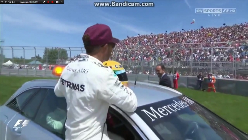 F1 2017 canada g p l hamilton gets ayrton senna helmet