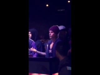 February 26 fan taken video of justin at 1oak in los angeles, ca