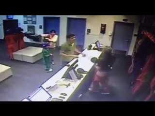 Employee with quick reflexes