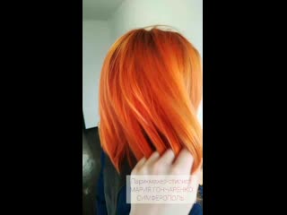 Fire hair! slowmo mari goncharenko