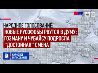 Новые русофобы рвутся в думу гозману и чубайсу подросла "достойная" смена