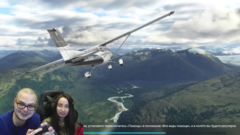 Bulkin оля пингвин впервые взяла в руки штурвал и полетела в америку! (microsoft flight simulator 2020)