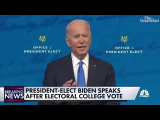 Us electoral college confirms joe bidens win over trump democracy prevailed