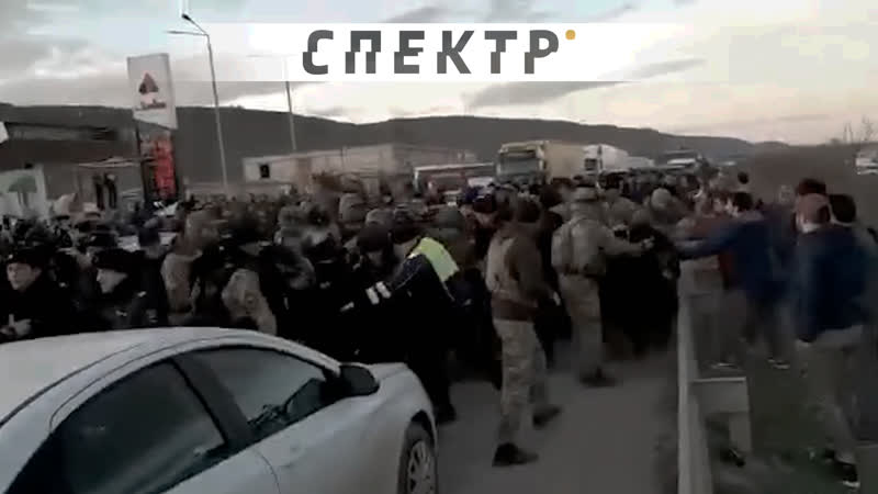 Разгон митинга в дагестане