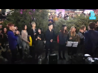 [v live] 161015 hongdae busking '지독하게' + '다시 사랑 할수있을까'