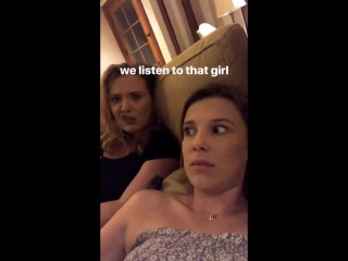 Millie bobby brown and lilia buckingham instastory videos