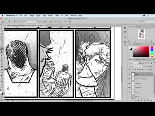 Lynda comic book digital inking and refinement 05 04 halos and highlights