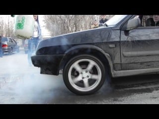 2114 антоха жгет резину 2