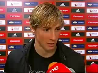 Fernando torres declaraciones en el madrigal despues del amistoso españa chile (19 11 08)