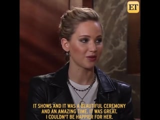 Jennifer lawrence admits amy schumers wedding was sudden, but beautiful