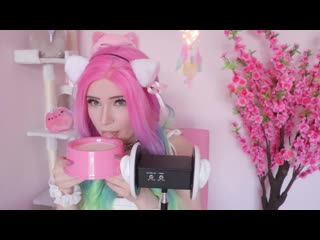 Asmr kitten milk slurping neko catgirl lealolly